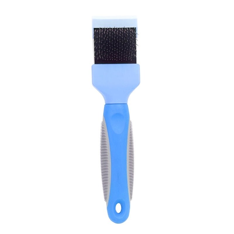Double Sided Pet Brush Dog Hair Fur Bristle Grooming Shedding Cleaning Massage Comb Styling Tool - FURRY WHOOF