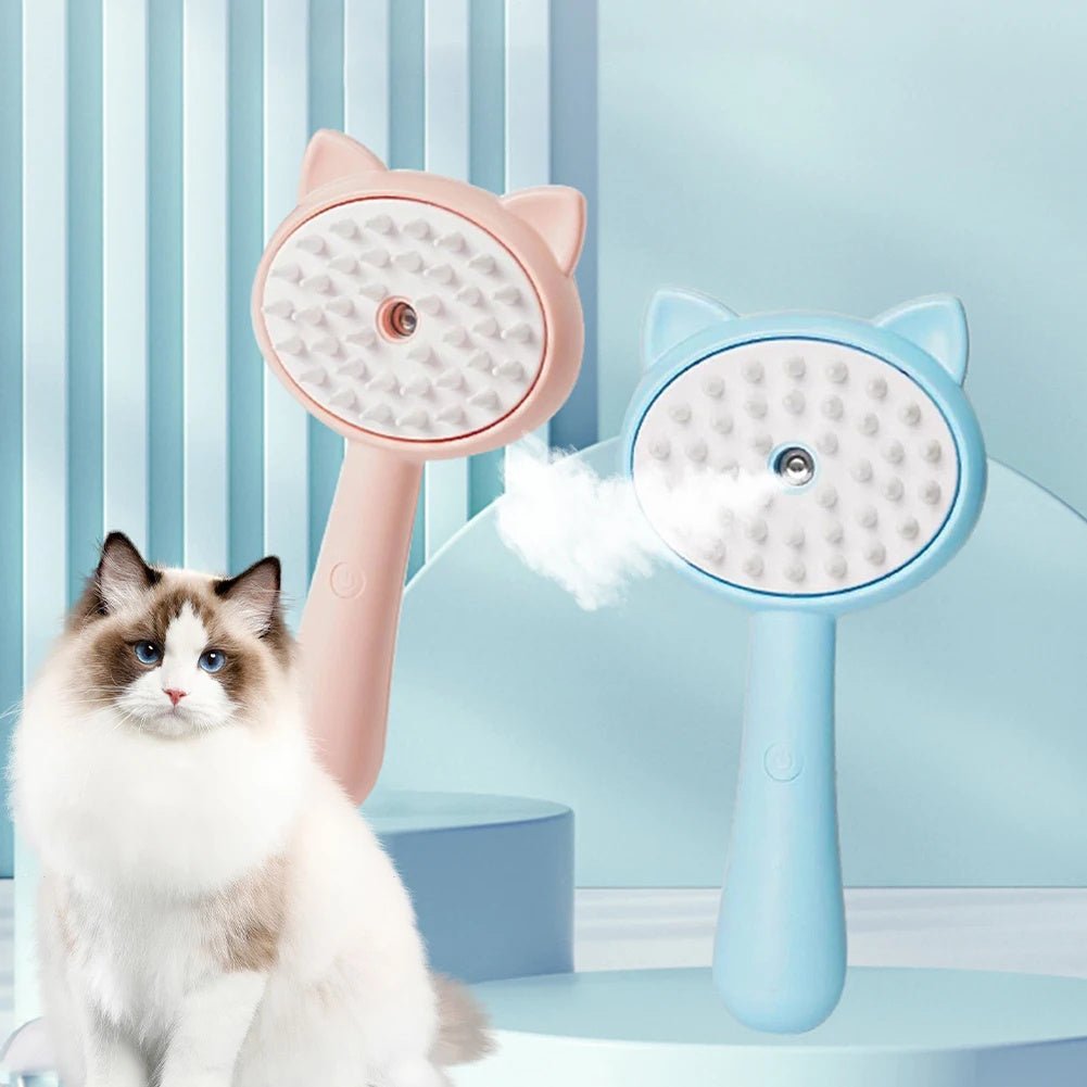 Slicker Brush for Dogs & Cats - Multifunctional Rechargeable Pet Grooming Brush with Mist - FURRY WHOOF