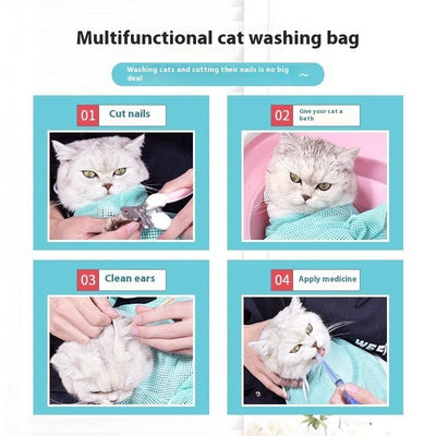 Cat Grooming Kit Baby Pet Supplies Sponge Scissors Nails