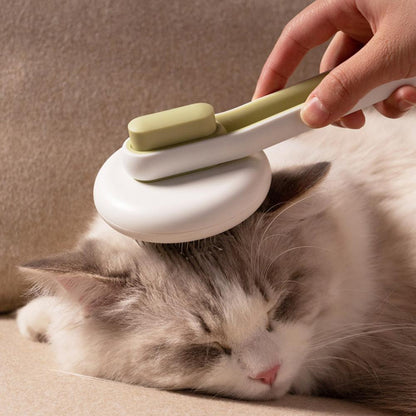 Pet Dog Hair Remover Cat Brush Grooming Tool Automatic Massage Comb Round Hair Brush For Cat Dog Pet Supplies - FURRY WHOOF